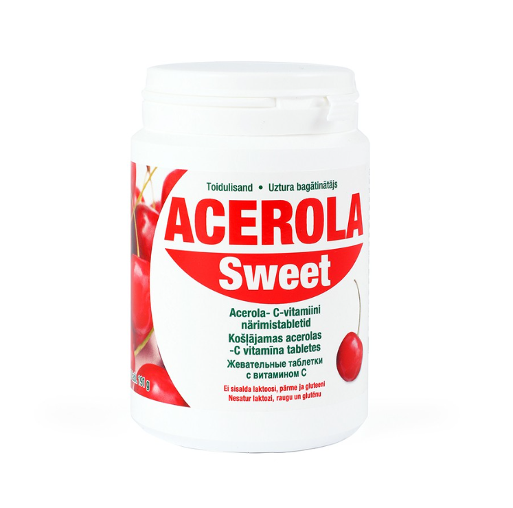 Acerola Sweet - Natural Vitamin C Supplement, 250 tablets