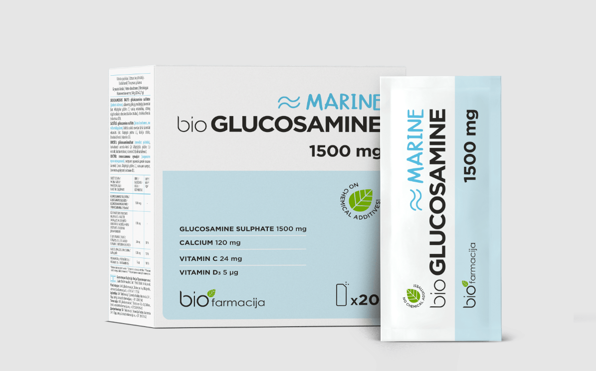 Glucosamine Marine 1500mg - Joint and Cartilage Health, 20 sachets