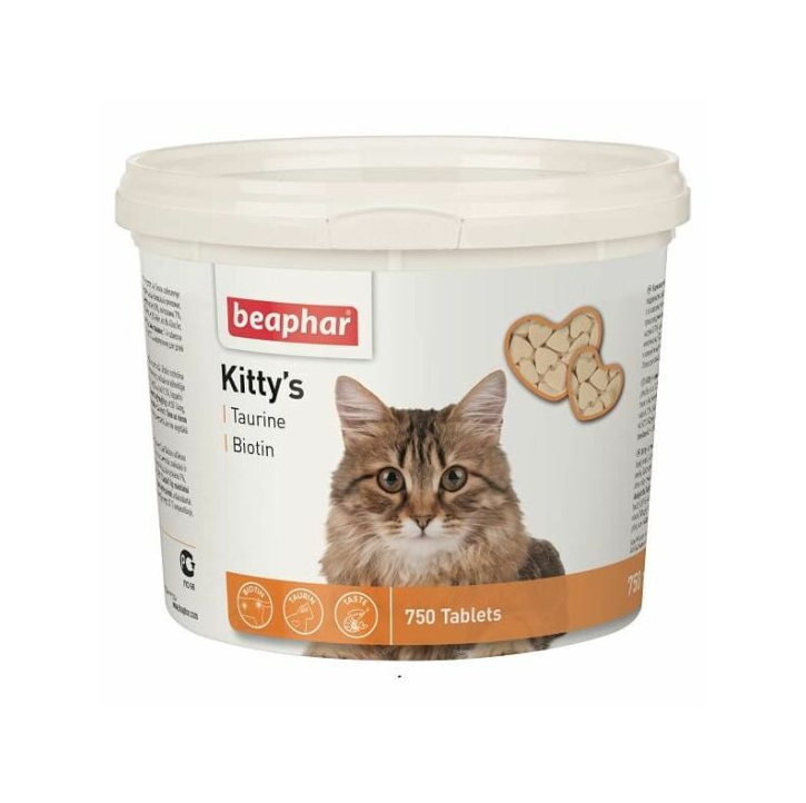 Beaphar Kitty's with Taurine and Biotin, 750 tablets
