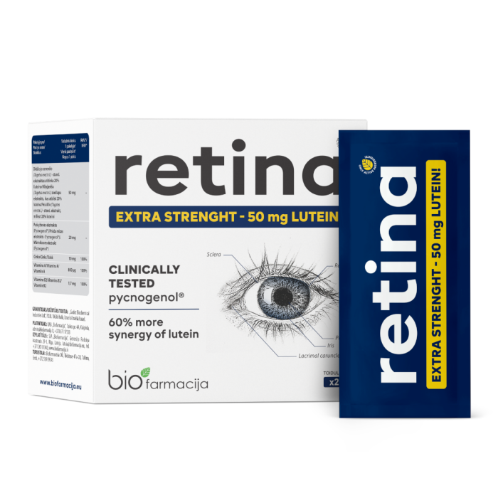 Biopharmaceutics Retina Balanced Complex for Eyes, 28 packets
