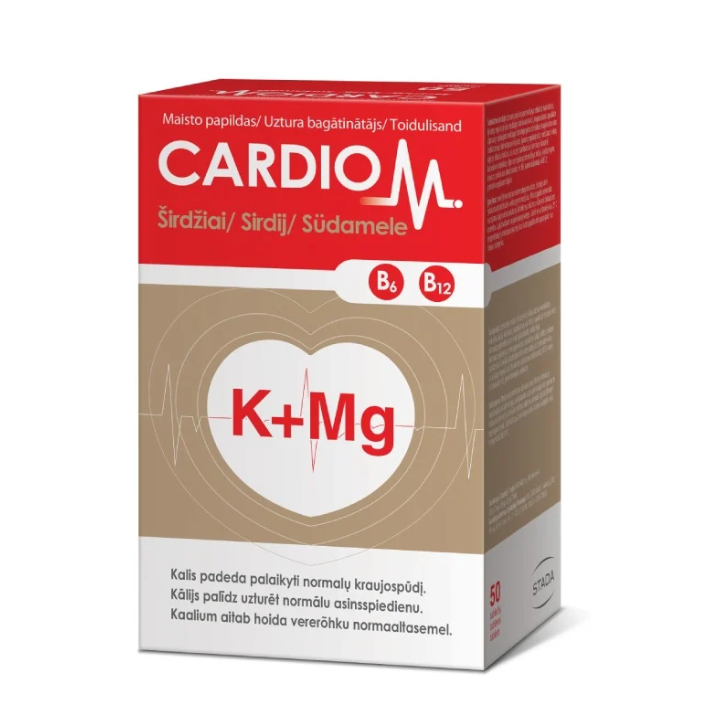 CARDIO M K+MG, 50 tablets