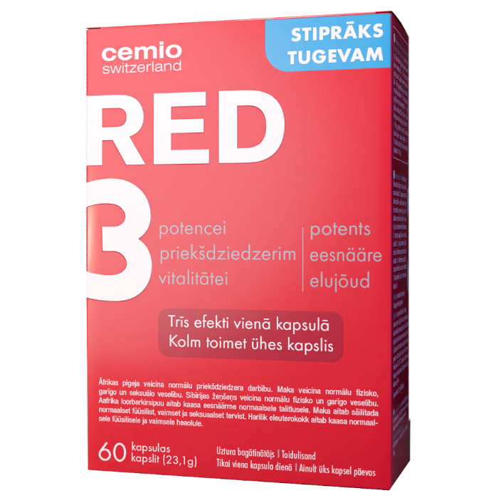Cemio Red 3 Stronger, 60 capsules
