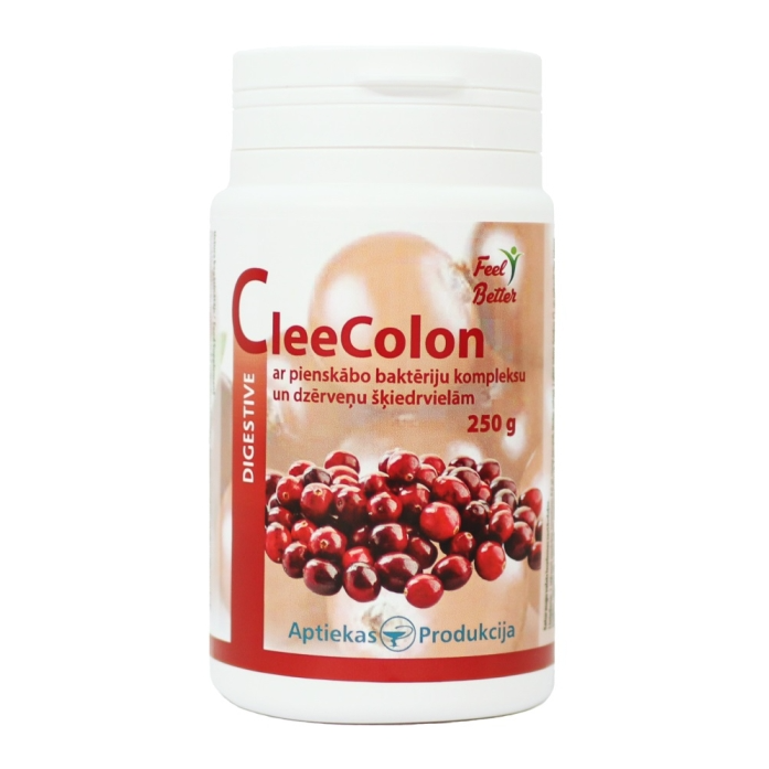 CleeColon Lactic Acid Bacteria Complex with Cranberry Fiber, 250 g