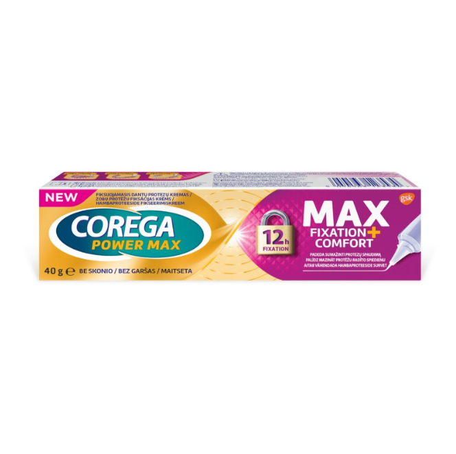 Corega Max Fixation and Comfort cream, 40 g