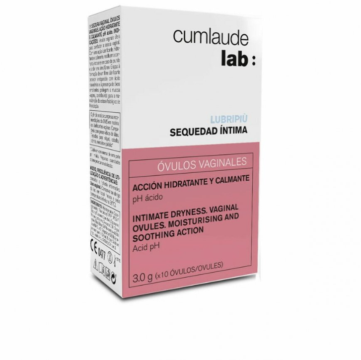 CUMLAUDE LUBRIPIU Vaginal Ovules, 10 x 3 g