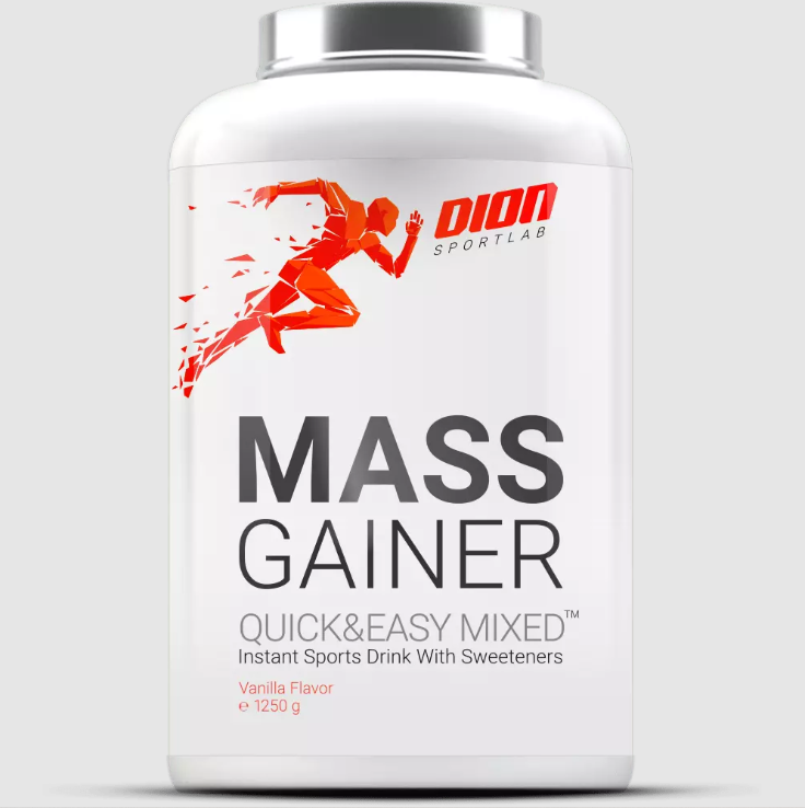 Dion Sportlab Mass Gainer with Vanilla Flavor, 1500 g