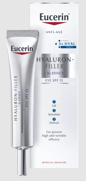 Eucerin Hyaluron-Filler Eye Cream, 15 ml