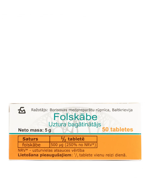 Ac. Folici Folic acid, 50 tablets