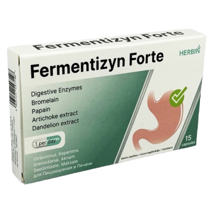 Fermentizyn Forte, 15 capsules