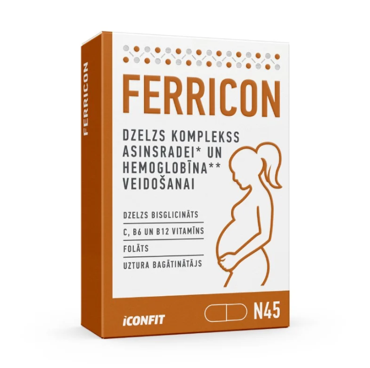 ICONFIT Ferricon - Complex for Pregnant Women with Iron, 45 capsules