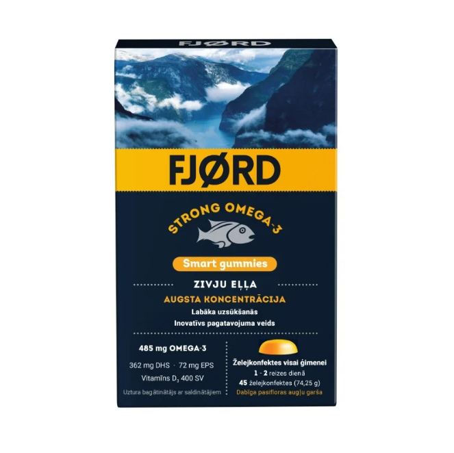FJØRD Strong Omega-3, 45 jelly candies