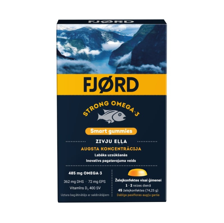 FJORD Omega-3 Smart, 45 chewable pastilles