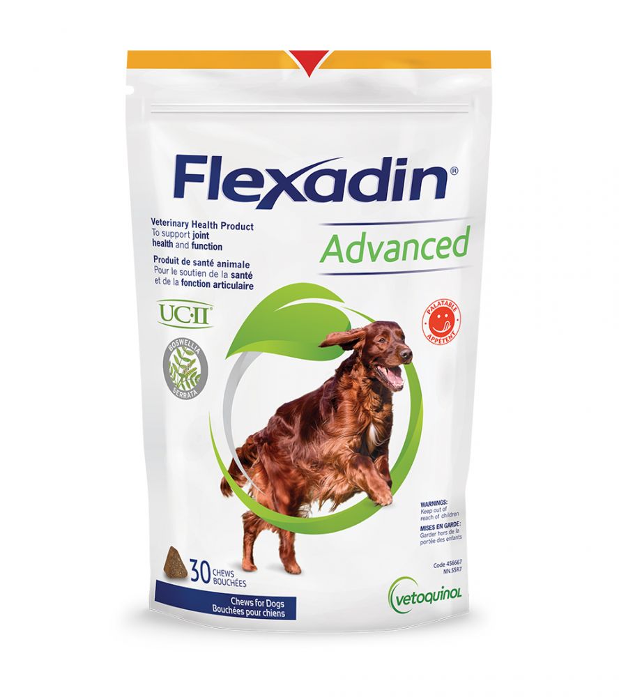 Vetoquinol Flexadin Advanced - Dog Joint Metabolism Supplement, 30 tablets