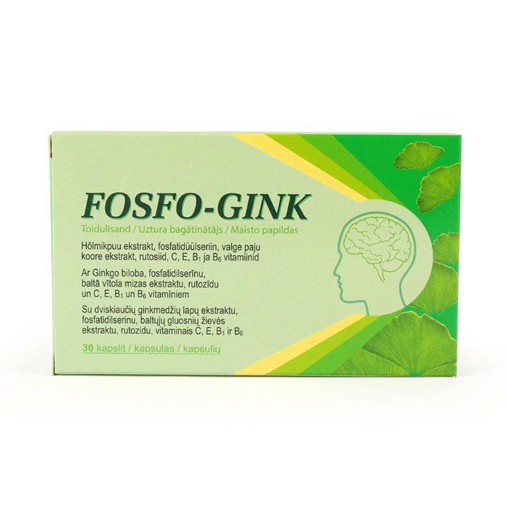 Fosfo-gink, 30 capsules