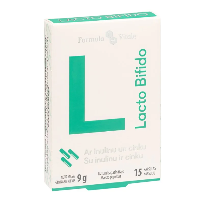 Formula Vitale Lacto Bifido Complex with Inulin, 15 capsules