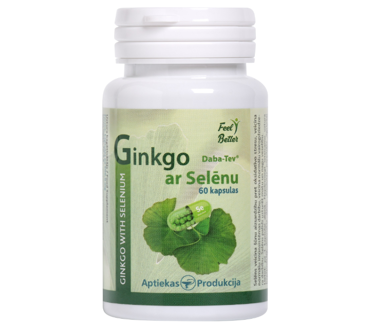 Ginkgo Biloba with Selenium, 60 capsules