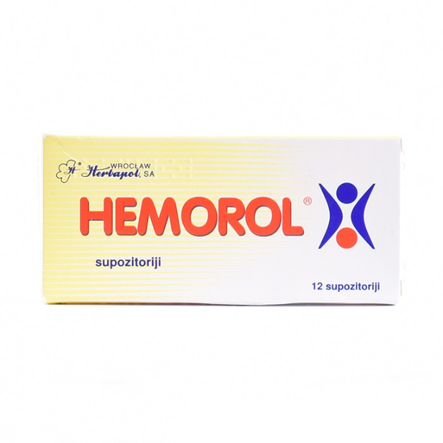 Hemorol Suppositories, 12 pcs