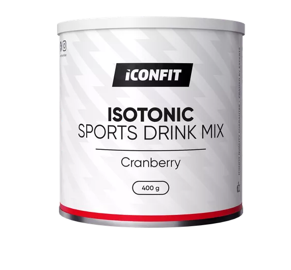 ICONFIT Isotonic Sports Drink with Cranberry Flavor, 400 g