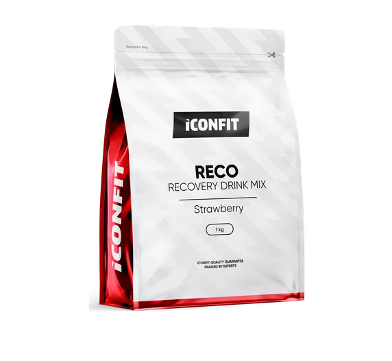 ICONFIT Reco Recovery Drink Strawberry Flavor, 1 kg