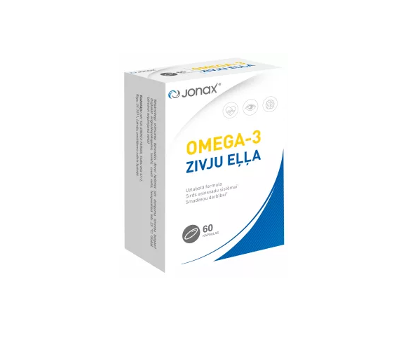 JONAX Omega-3 Fish Oil, 60 capsules