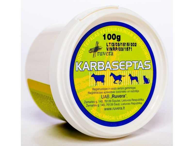 Karbaseptas Ointment for Cattle, Horses, Dogs and Cats, 100g