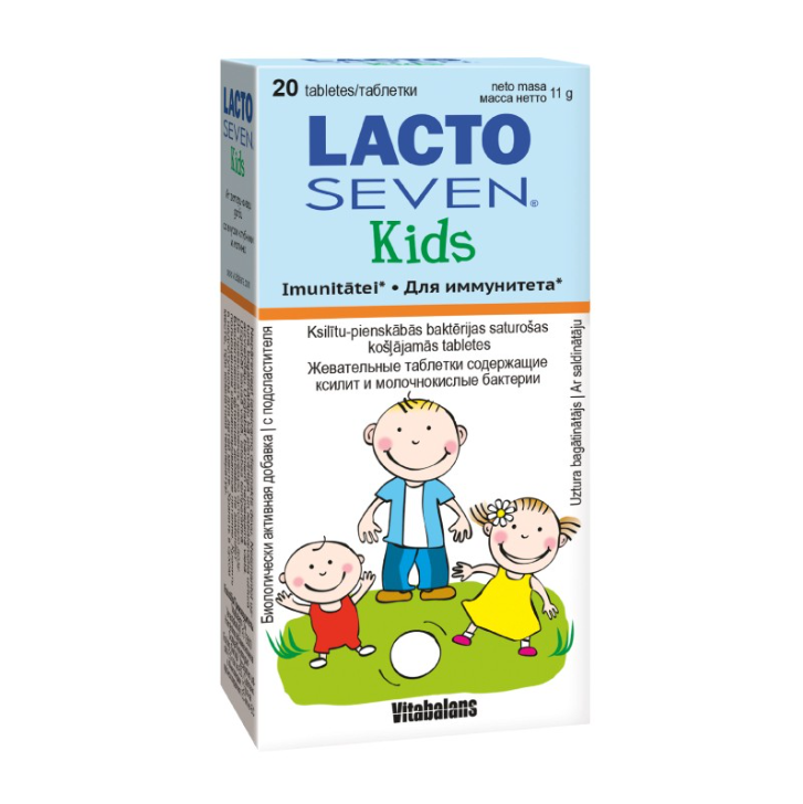 LACTO SEVEN Kids, 20 tablets