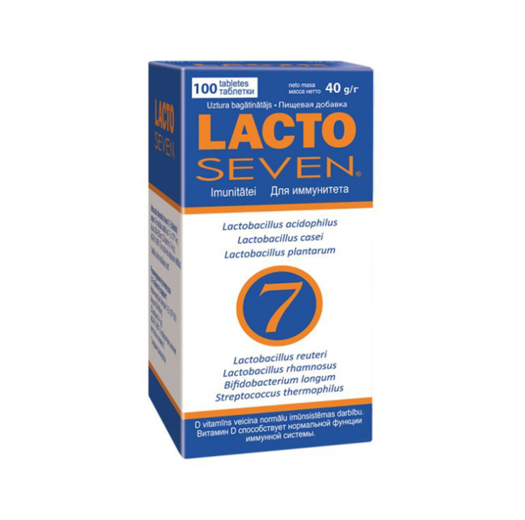 LactoSeven, 100 tablets - Digestive Health Supplement