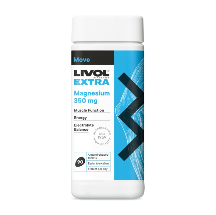 LIVOL EXTRA Magnesium 350 mg, 90 tablets