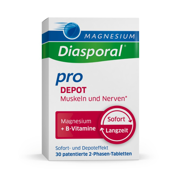 MAGNESIUM Diasporal pro DEPOT for Muscles and Nerves, 30 tablets