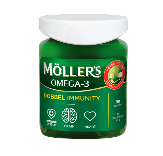 Möller's Fish Oil Dobbel Immunity, 90 capsules