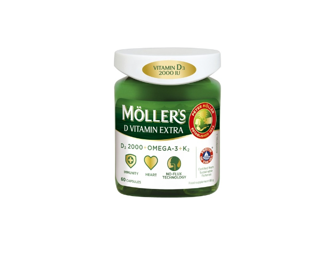 Möller's D Vitamin Extra and Omega-3, 60 capsules