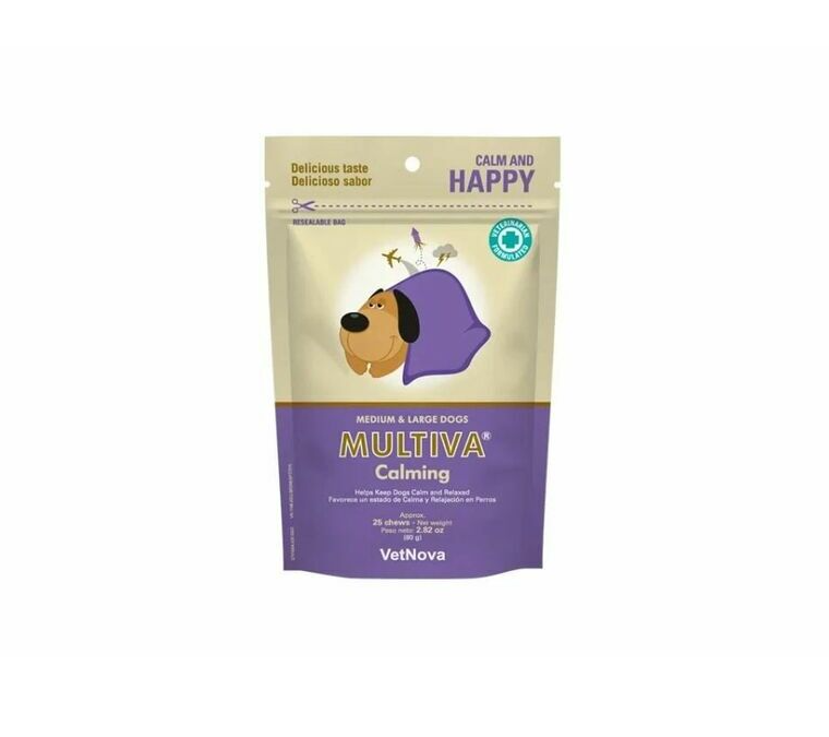Multiva Calming Medium & Large Dogs, 25 chews – SupplementHills