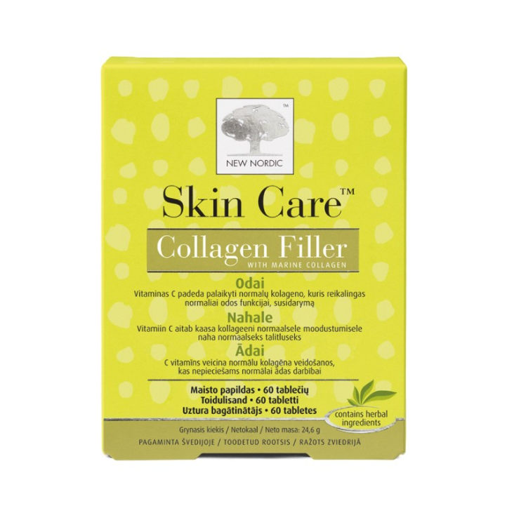 NEW NORDIC Skin Care Collagen Filler, 60 tablets