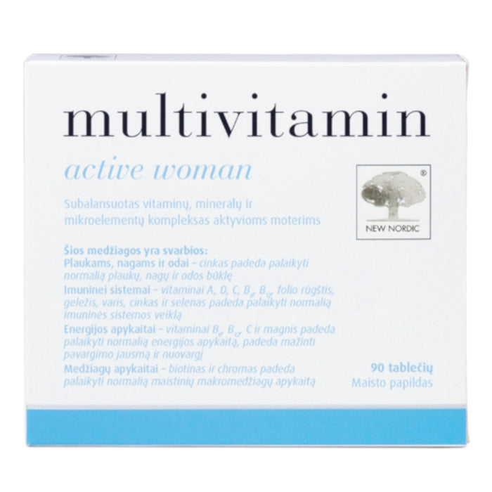 New Nordic Multivitamin Active Woman, 90 tablets