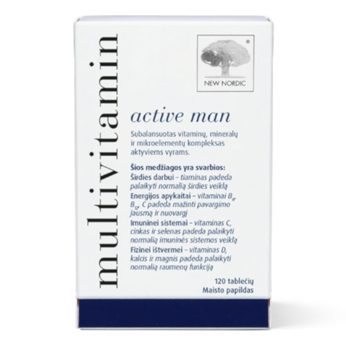 New Nordic Multivitamin Active Man, 120 tablets