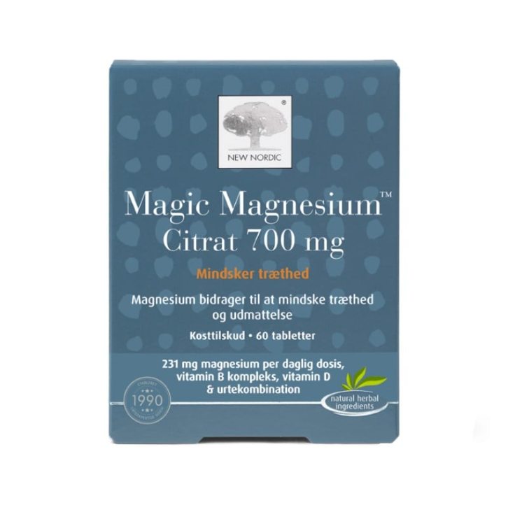 NewNordic Magic Magnesium Citrat 700 mg, 60 tablets