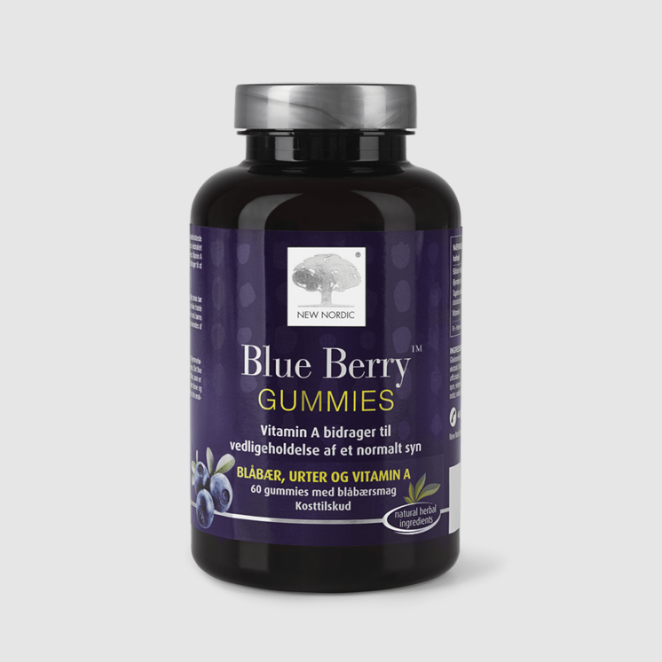 New Nordic BLUE BERRY GUMMIES, 60 pcs