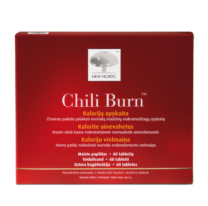 New Nordic Chili Burn Calorie Metabolism, 60 tablets