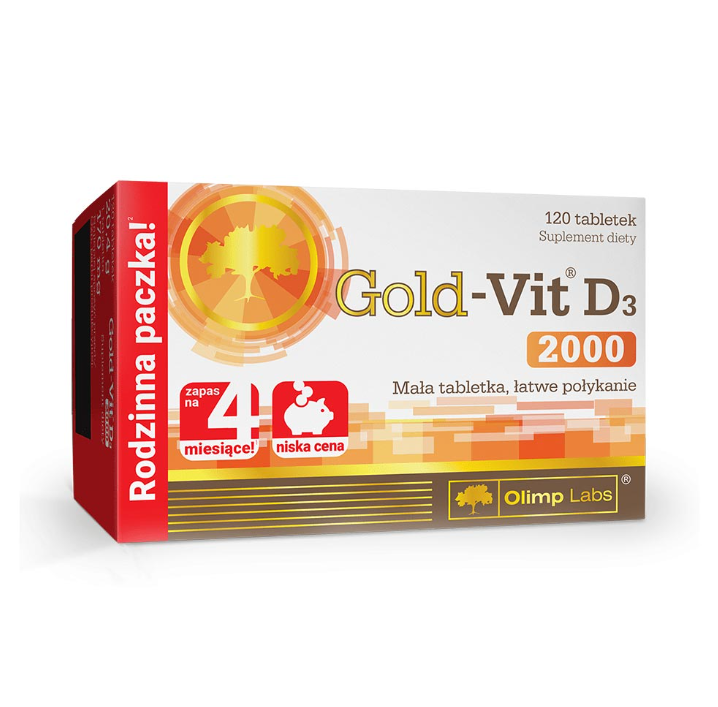 Olimp Labs Gold - Vit D3 2000IU, 120 tablets