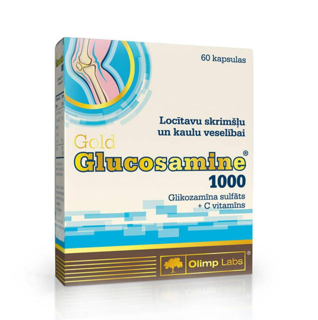 Olimp Labs Gold Glucosamine 1000, Glucosamine Sulfate + Vitamin C, 60 capsules