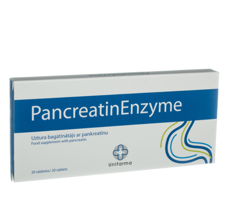 PancreatinEnzyme, 20 tablets