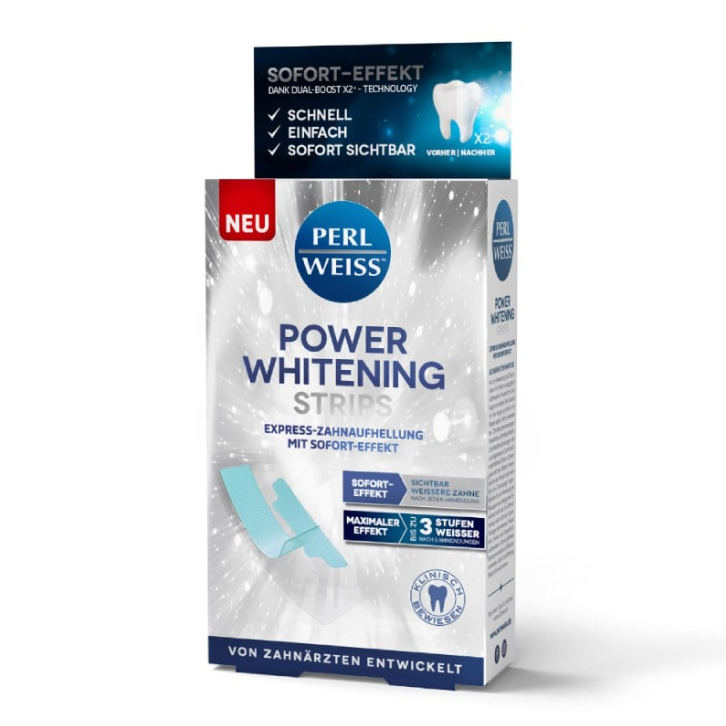 PERLWEISS POWER WHITENING, Strips 2 x 5 pcs