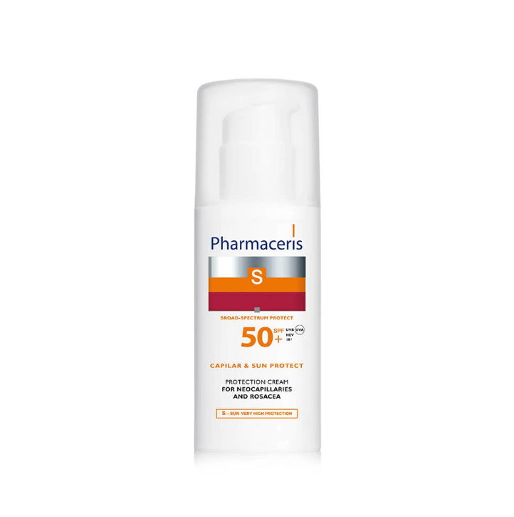 Pharmaceris S SPF50+ Protective Cream for Skin with Dilated Capillaries and Rosacea, 50 ml