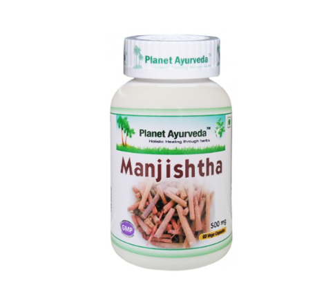 Planet Ayurveda® Manjishtha Organic for Skin Health, 60 capsules