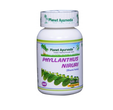 Planet Ayurveda with Phyllanthus Niruri Leaf Extract, 60 capsules