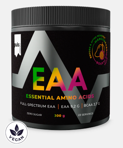 Puls EAA Mango Passion Fruit Amino Acid Powder, 300 g