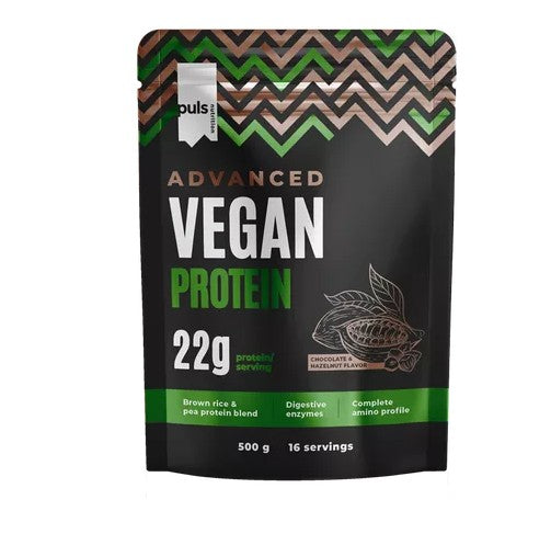 Puls Advanced Chocolate Hazelnut Vegan Protein Powder, 500g