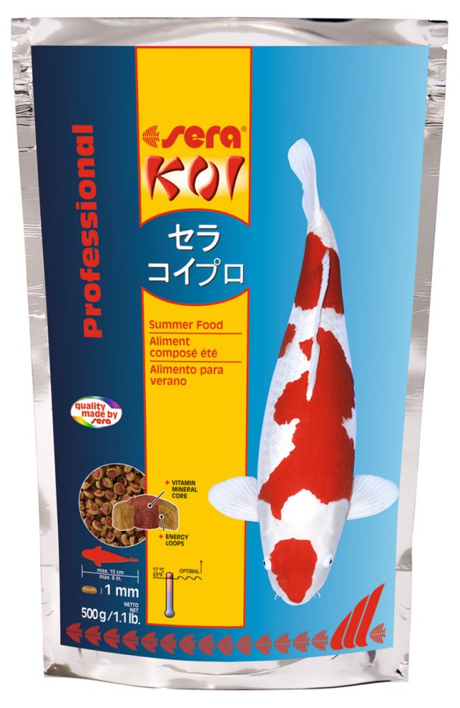 Sera KOI Professional Summer Food - Pond Fish Food for Active Growth, 500 g