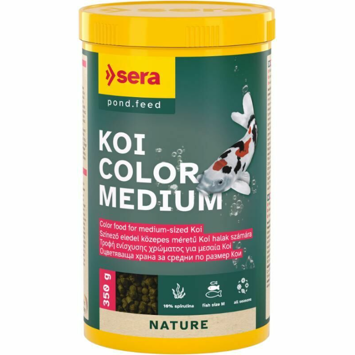 Sera KOI Color Medium - Premium Koi Carp Food, 360 g