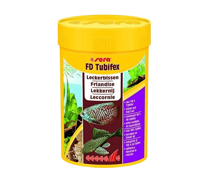 Sera Tubifex Complete Feed for All Carnivorous Fish, 12g